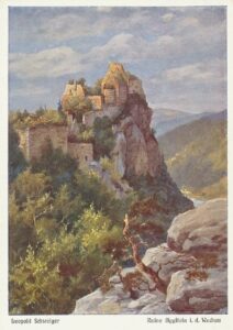 Ruine Aggstein Künstlerbild