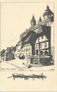 Stift Melk Künstlerkarte